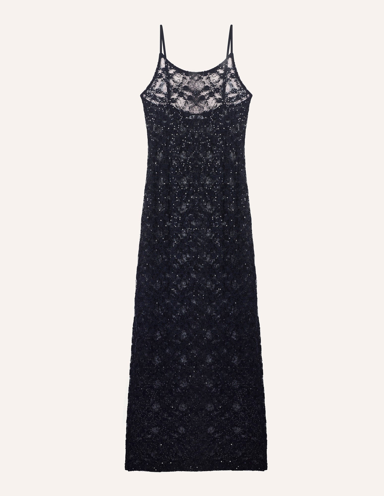 Sparkling Lace Woman Full-long dress