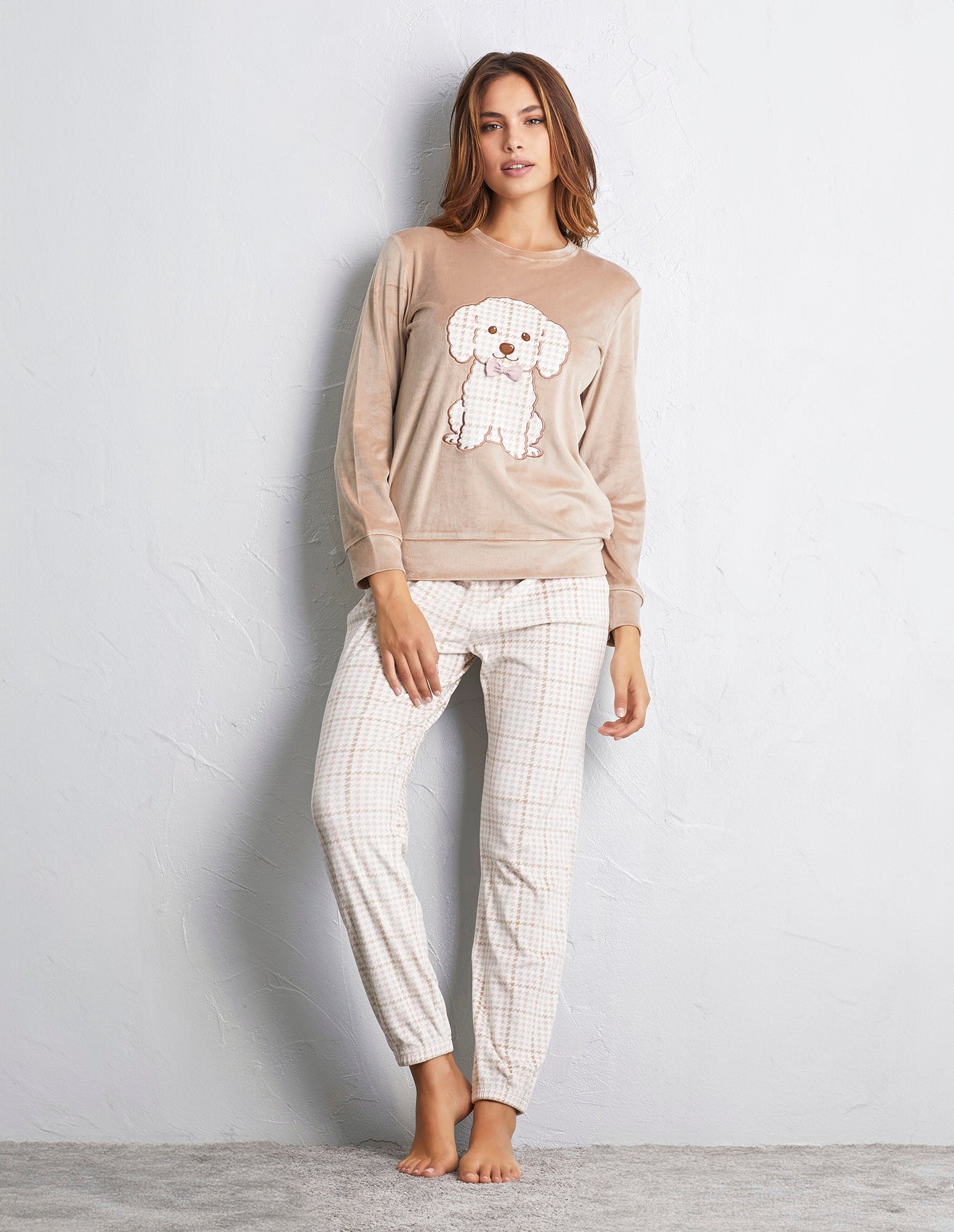 Teacup Poodle Woman Pyjamas 2