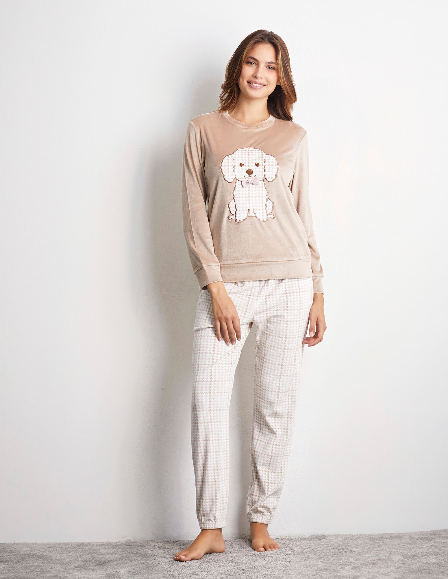 Teacup Poodle Woman Pyjamas 2