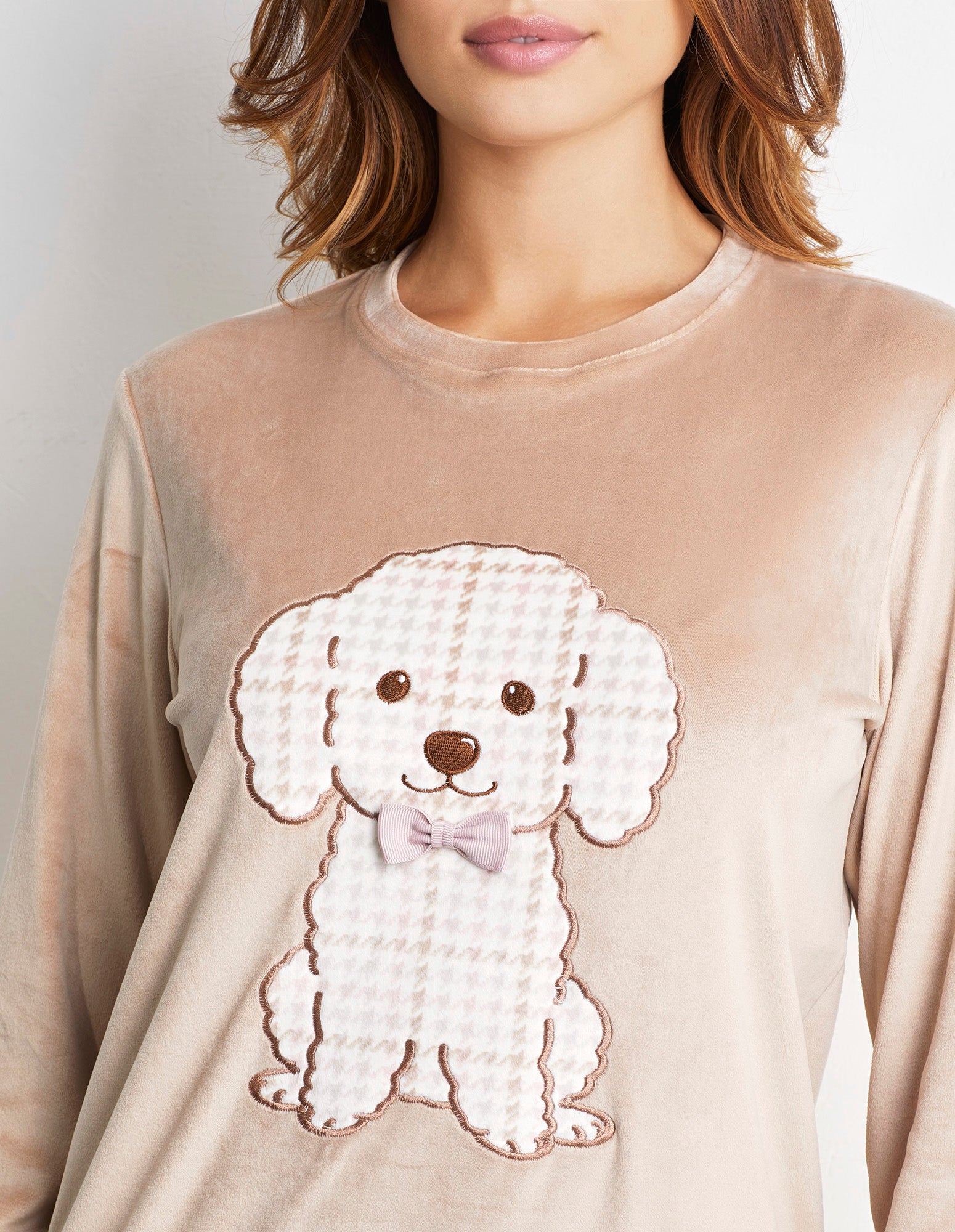 Teacup Poodle Woman Pyjamas 2