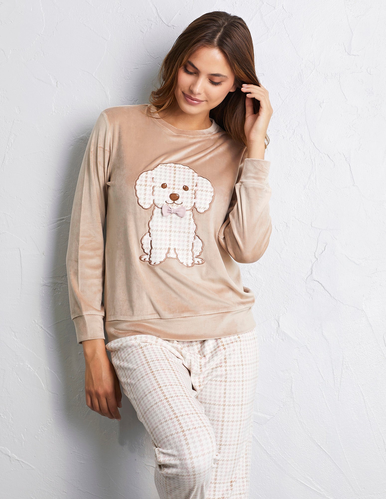 Teacup Poodle Woman Pyjamas 2